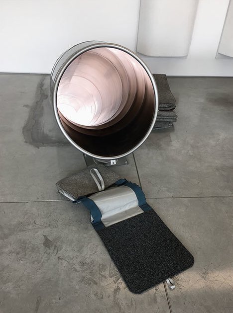 miuccia prada’s office slide, 
starting next to her desk &amp; ending where her driver is waiting to drive her home!!!!