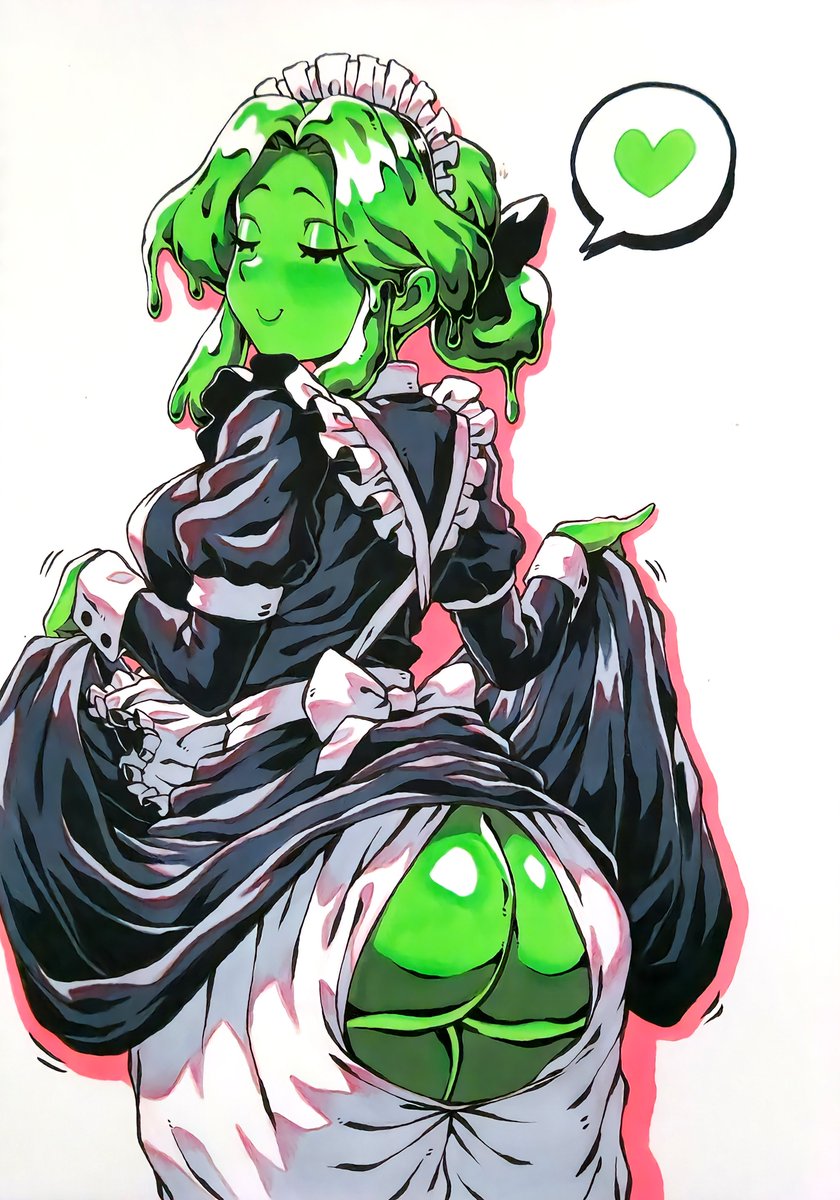 MERCY788955's tweet photo. Slime Maid ( OC ) https://t.co/uVmtEwvvkQ