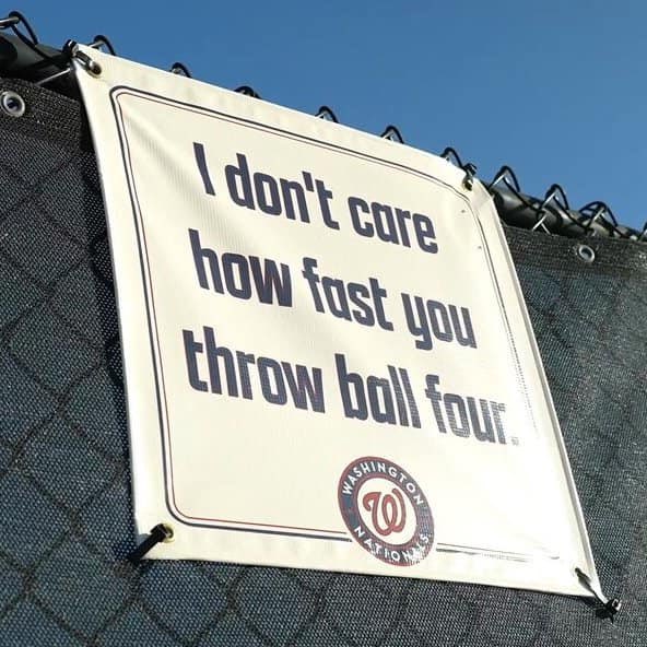 jbellman22's tweet photo. The Nationals have this message up in their bullpens at Spring Training 💯#Facts https://t.co/rc5SSyyvsE