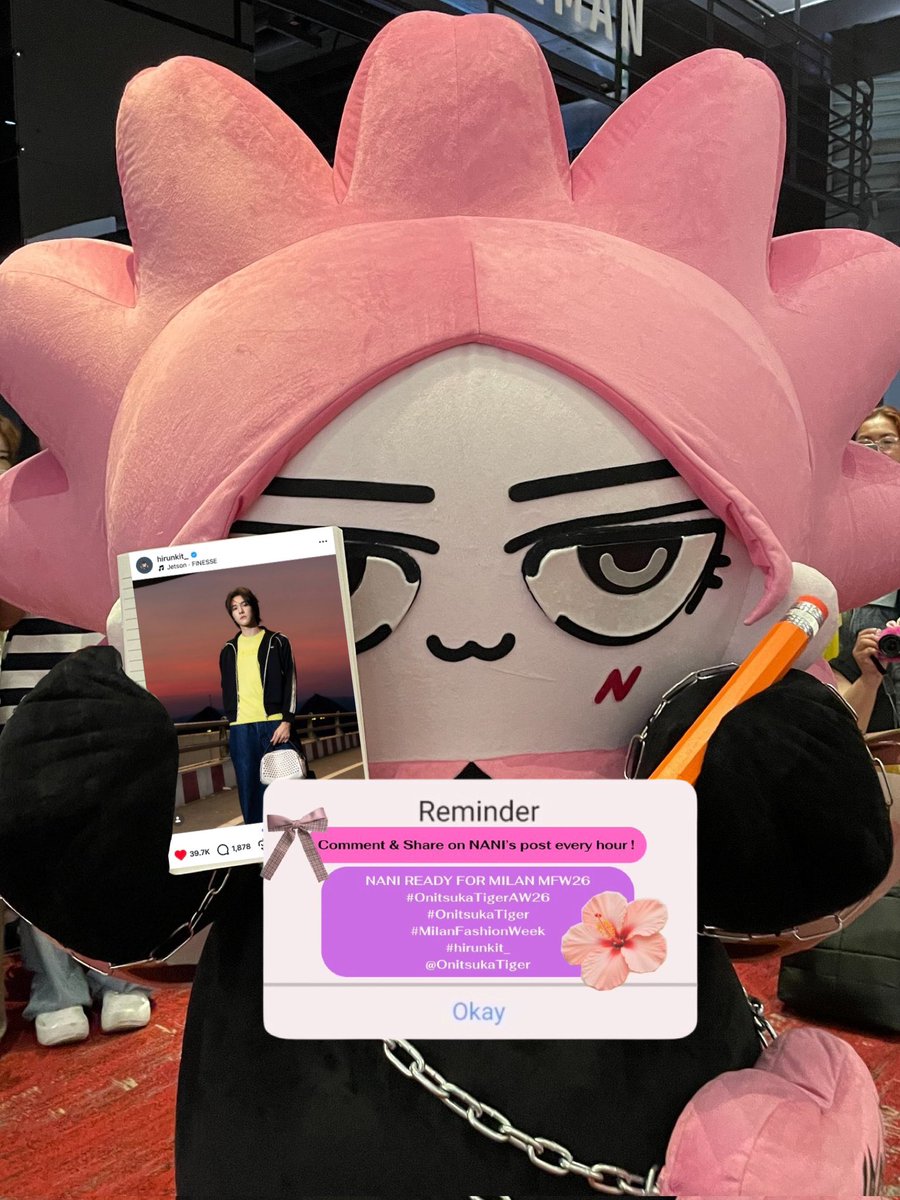 🚨ขออนุญาตเน้นย้ำอีกครั้งค้าบ **

NANI READY FOR MILAN MFW26

#OnitsukaTigerAW26
#OnitsukaTiger
#MilanFashionWeek
#hirunkit_
<a href="/OnitsukaTiger/">onitsukatiger</a> 

อุนย่าอุนยายอย่าลืมเพิ่ม Engagement ใน IG พ่อพ่อทุกชั่วโมง ด้วยการ Like + Comment &amp; Share น้า ชวนเพื่อน ๆ มากด Like ให้พ่อพ่อหนูได้อีกเยอะ