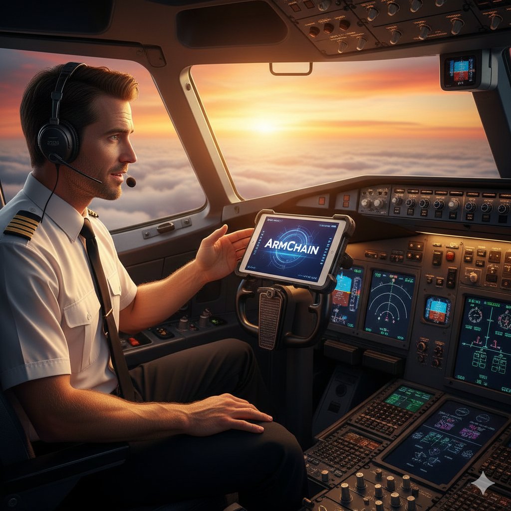abyssal_plbxc5's tweet photo. High above the clouds, a pilot checks their tablet mid-flight. On the screen: ArmChain—ensuring real-time, secure data sync across devices, instantly and reliably. Technology that keeps you connected, anywhere, anytime. #ArmChain #Blockchain #InnovationInMotion https://t.co/F2QfeuiVhg