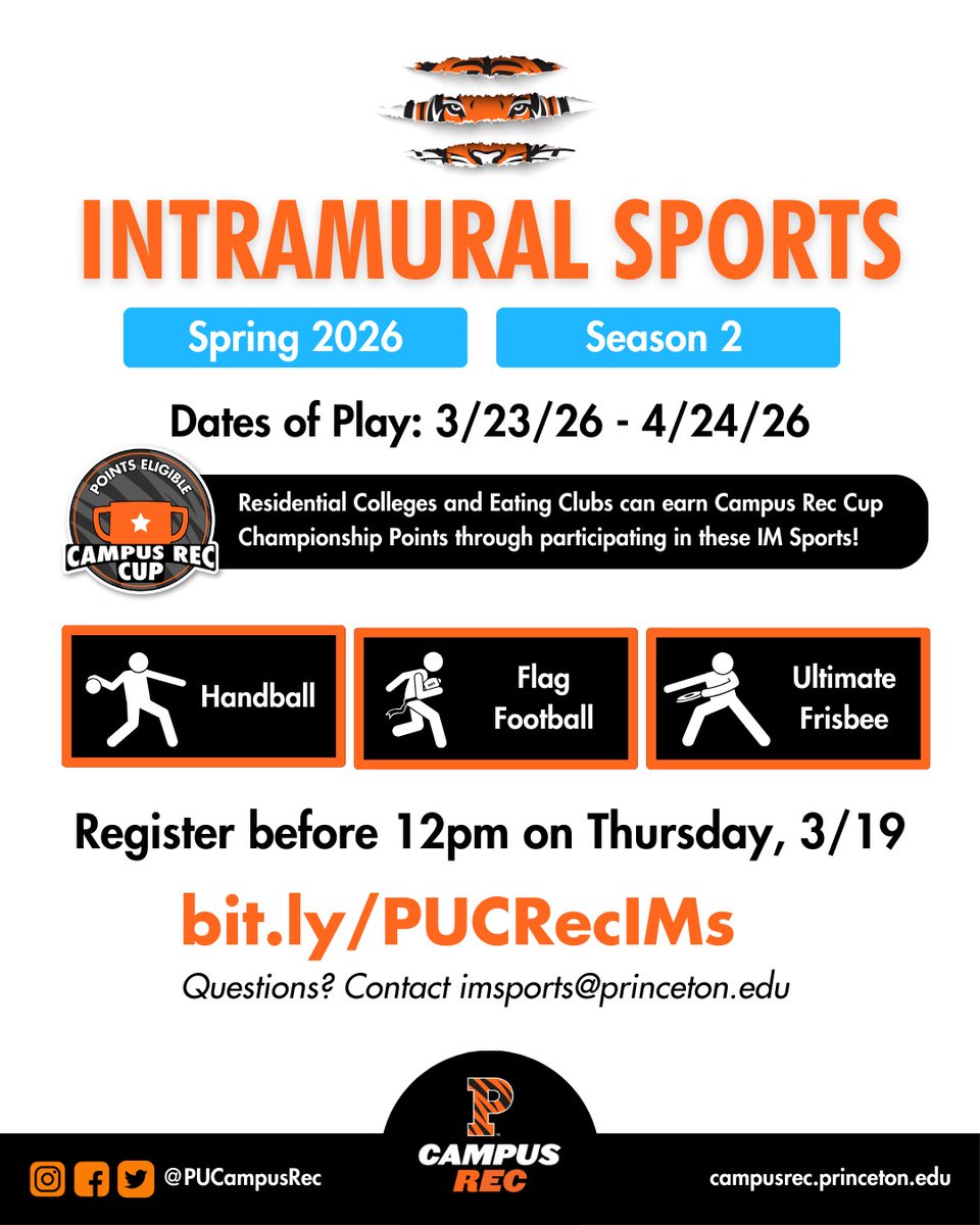 Princeton Campus Recreation tweet media