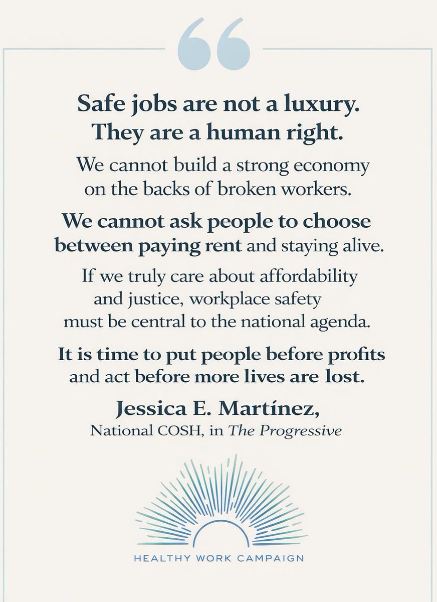 Healthy Work Campaign tweet media