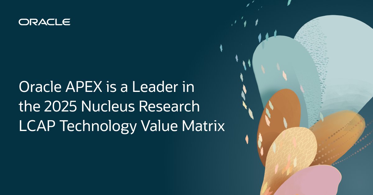 Oracle APEX tweet media