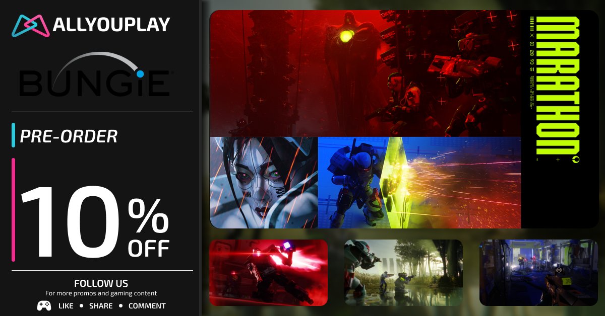 Drop window approaching. 🚀

MARATHON pre-order — up to 10% OFF.

🛰️ Standard — 35.90€ / 30.99£ / 35.90$
⚡ Deluxe — 53.90€ / 44.80£ / 53.90$

Be ready on day one.
Link in bio.