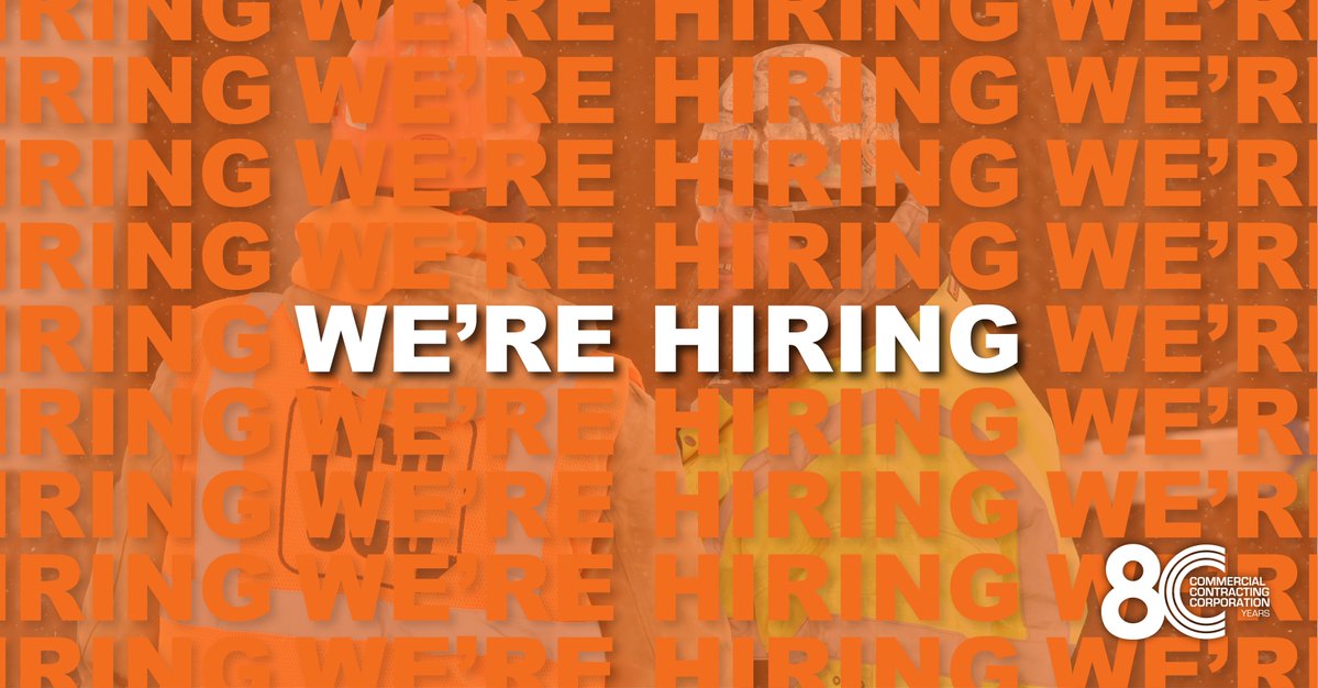 We’re hiring! We are looking for Senior Project Managers who are ready to take the lead on projects ranging from $30,000,000 to $100,000,000. This position requires the ability to travel. Apply to our Top Workplace today!

cccnetwork.bamboohr.com/careers/161

#CCC #Hiring