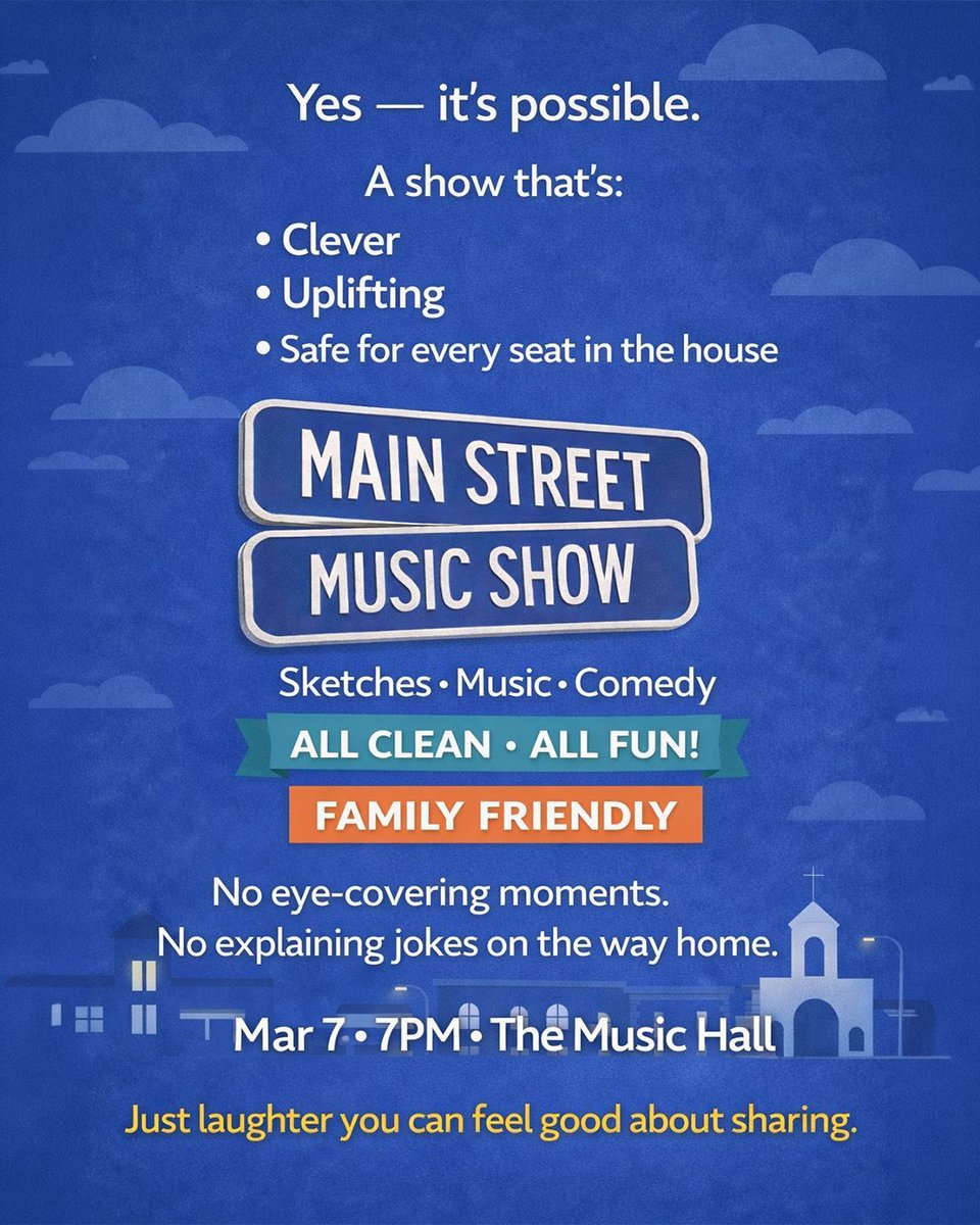 MainStMusicshow's tweet photo. Good, Clean Fun Still Exists 
New live show on March 7th at the Music Hall in Downtown Lynchburg. Get your tickets today!
https://t.co/JCz4aIs1Ui
#Lynchburg #LynchburgEvents #lynchburgva #lyhva #downtownlynchburg #ourlynchburg #LynchburgLiving #LynchburgMusic https://t.co/mKOI85z2W3