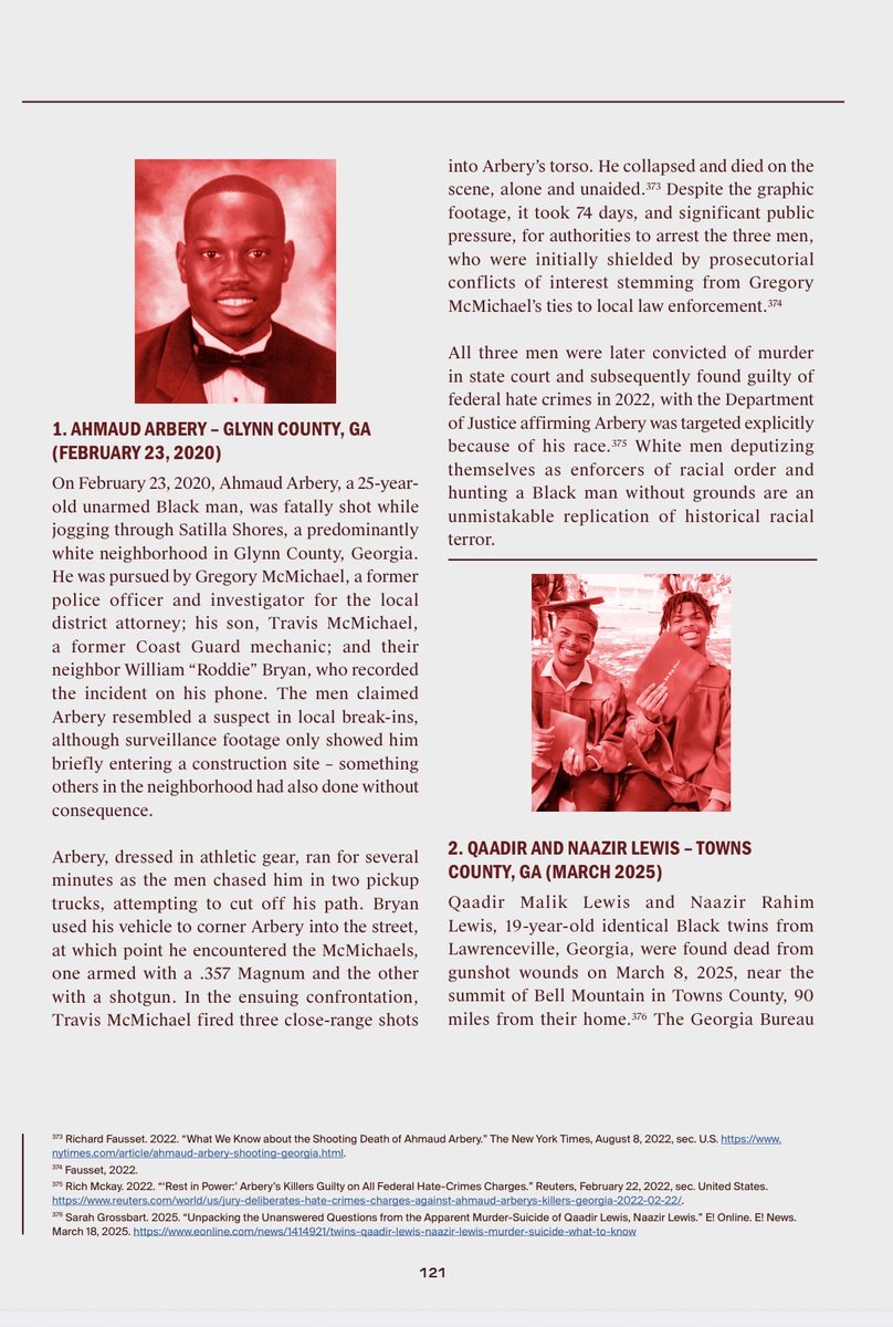JillCollen's tweet photo. Today marks the anniversary of Ahmaud Arbery’s death. We honor him on page 121 of A Crimson Record. Lynchings have evolved, but they have not disappeared. https://t.co/jr6MceTA8F