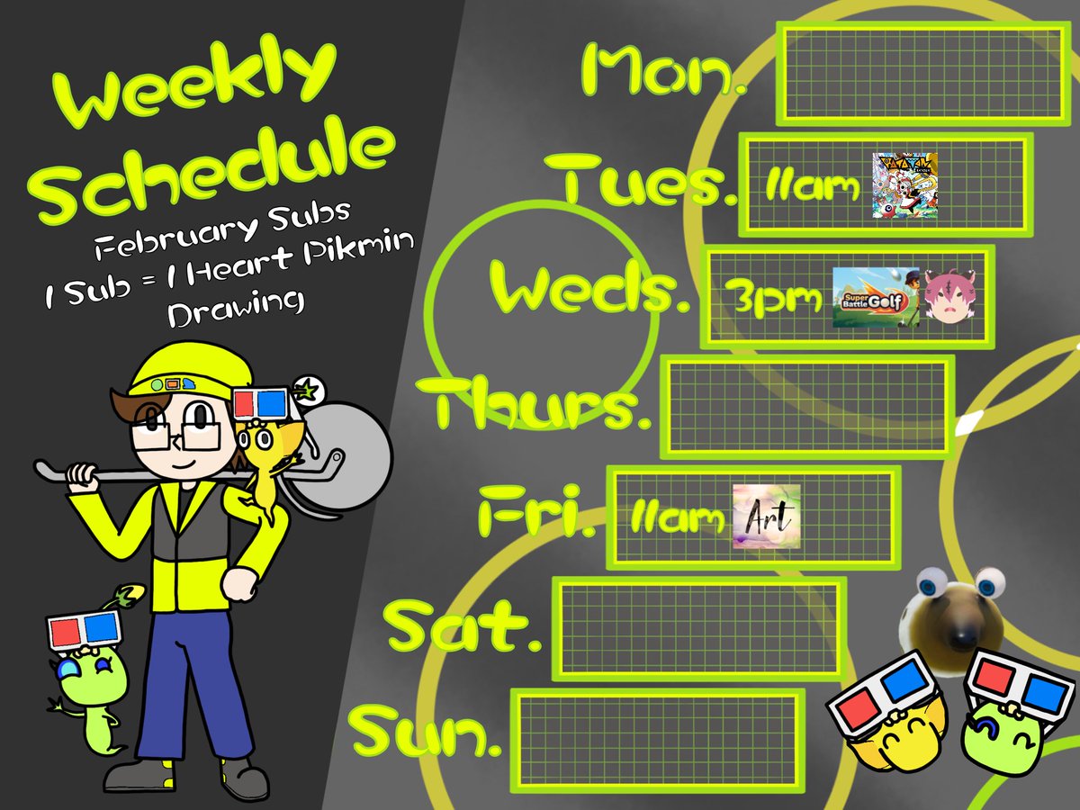 This week is gonna be about indie games and art! We’re getting our musical game on in Ratatan, then playing the new Super Battle Golf with <a href="/kturpieVT/">Nougat!</a>! After that, lets chill and draw!