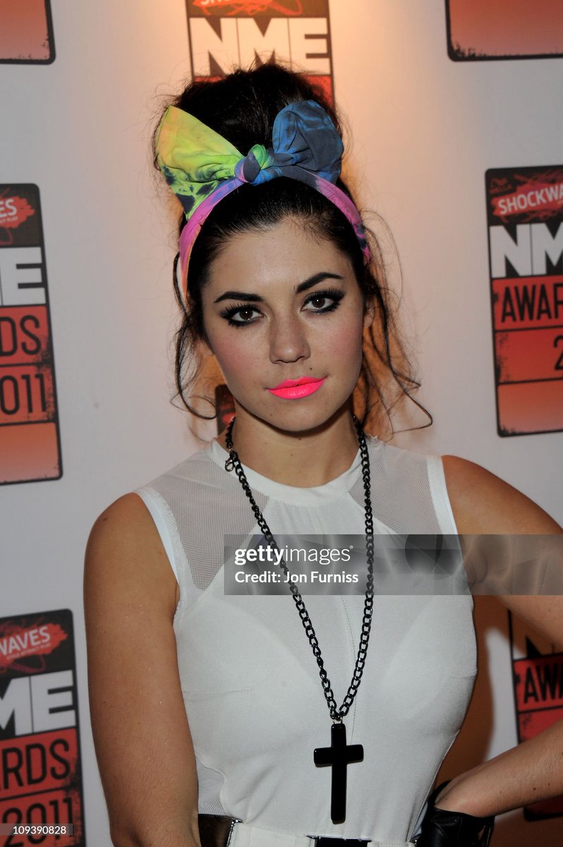 marinasvaIIey's tweet photo. Marina &amp; the diamonds photographed at the Shockwaves NME Awards (Brixton Academy - London, England) on this day in 2011. https://t.co/Fx2kOfJfzG