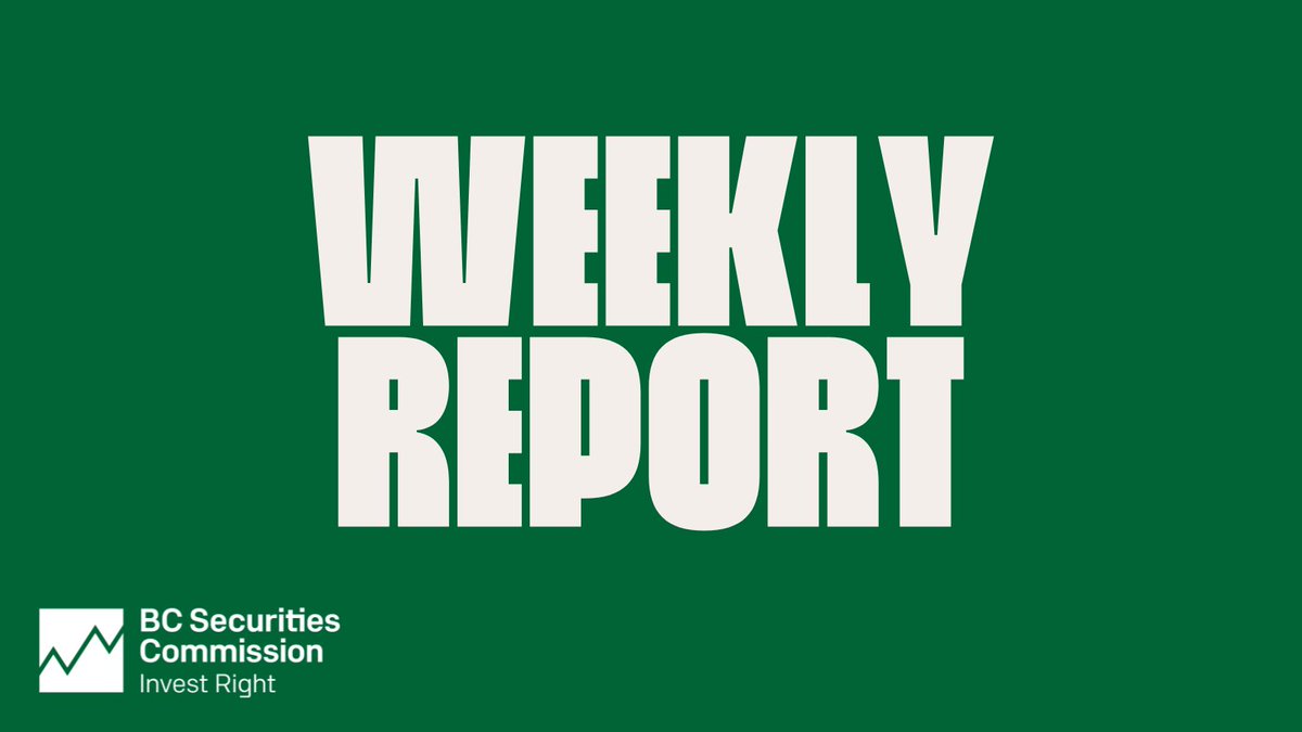 BC Securities Commission (BCSC) tweet media