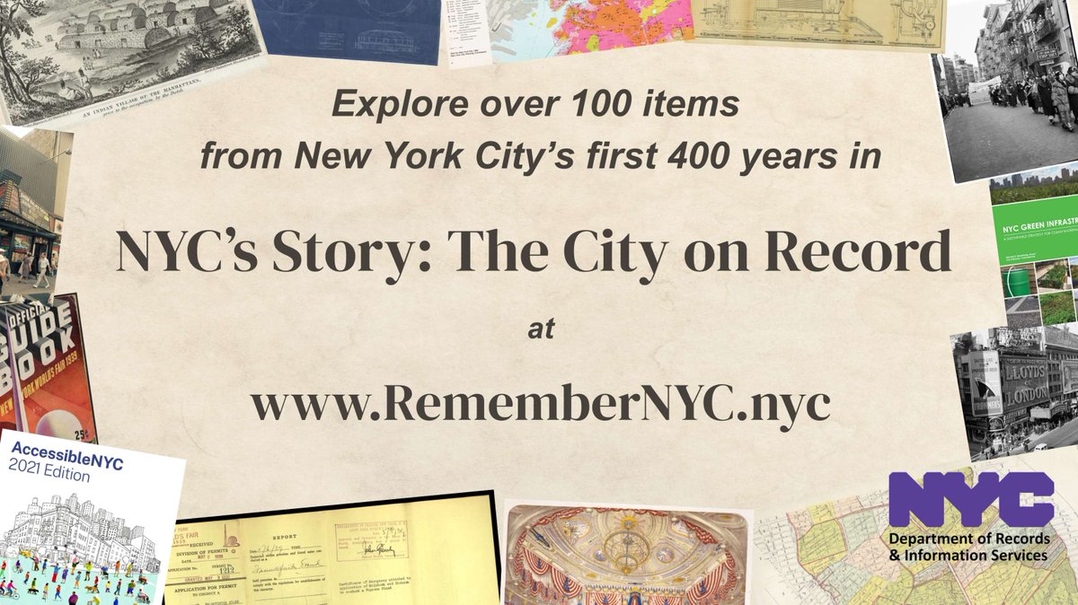 nycrecords's tweet image. Want to go to a museum, but can't make it out of your apartment? ❄️

Visit @nycrecords' new online, interactive exhibit "NYC's Story: The City On Record" at RememberNYC.nyc to explore over 100 items from New York City's first 400+ years! 🗽❤️✨

#NYC #ThingsToDo #SnowDay
