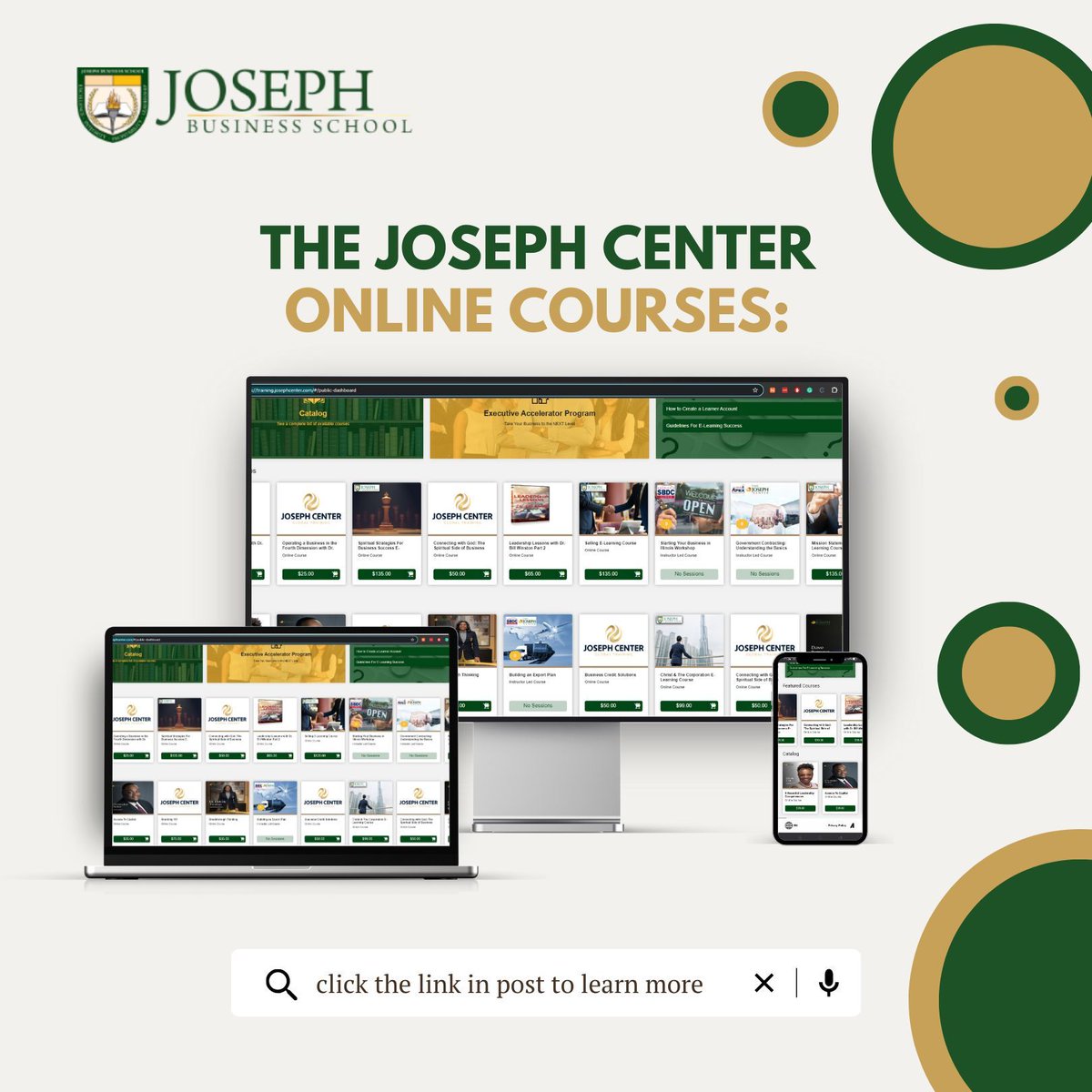JBSedu's tweet image. Explore the Joseph Center Online Course Library for #faithbased, practical #business training. #Onlineclasses include Leadership Lessons with @DrBillWinston, Branding 101, Christ and the Corporation, Breakthrough Thinking, and more. View our library: training.josephcenter.com/#/public-dashb…