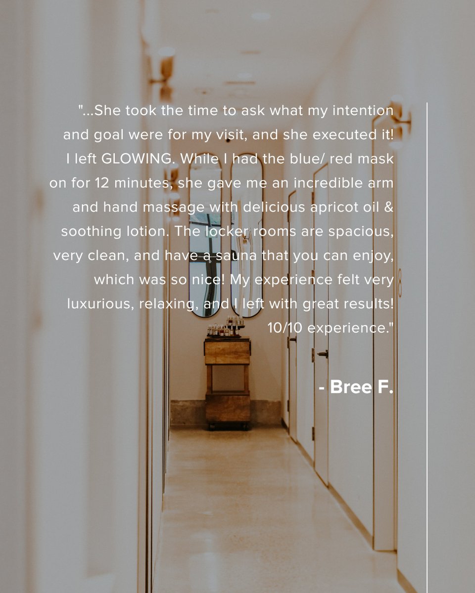 It’s always a joy to hear how a little extra pampering leaves our guests beaming. Here’s to hydrating, relaxing, and every thoughtful touch in between. ✨ #clientlove