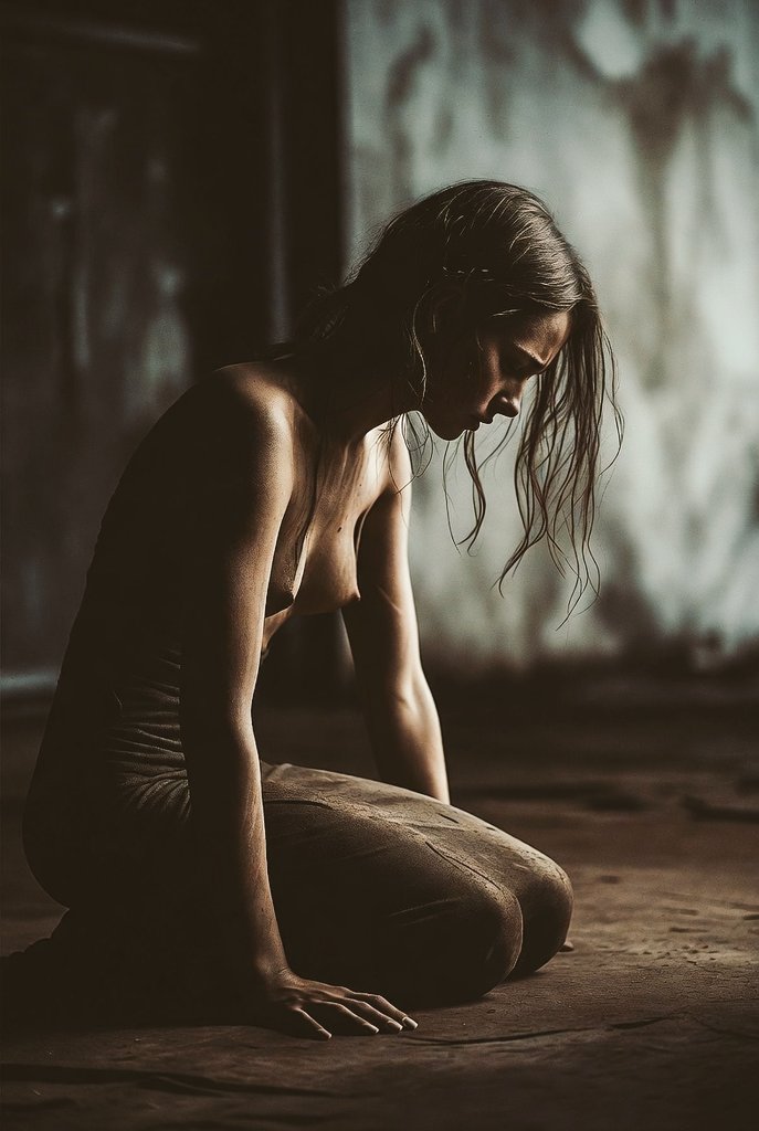 Sigue sumisa porque el día que dejó de serlo, todo se le derrumbó.
Abandonada, sola, rota.

Y eligió volver a arrodillarse antes que arriesgarse otra vez.

--El miedo gana otra ronda...