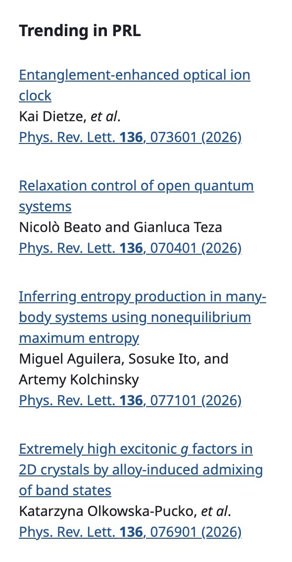 Physical Review Letters tweet media