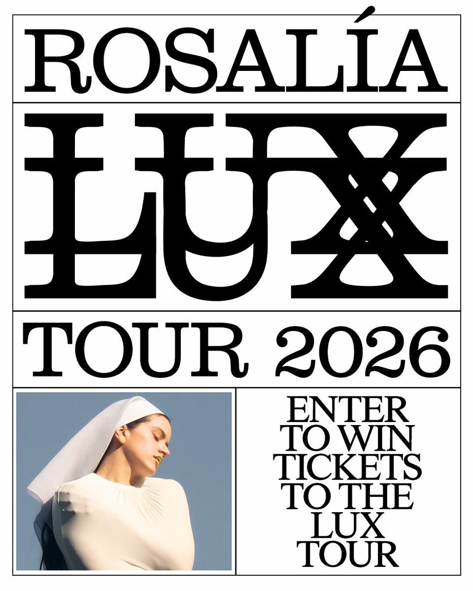 Regístrate por una oportunidad de ganar boletos
🤍⚜️💿🥂🦪💛🪽
Sign up for a chance to win tickets 

🔗: ROSALIA.lnk.to/ticketgiveaway…