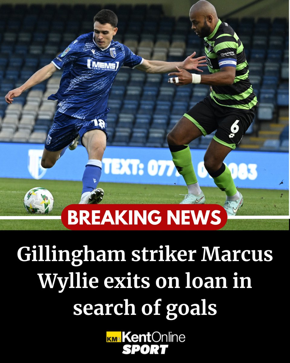Gillingham striker Marcus Wyllie makes non-league move in search of goals
More here: kentonline.co.uk/medway/sport/s…