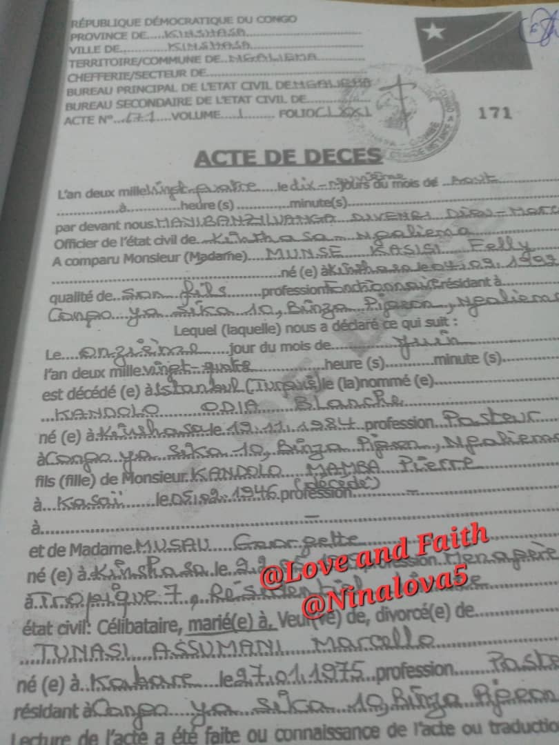 Erratum !

L’acte de décès a été établi deux mois après l’inhumation !!!
Comment une inhumation peut-elle avoir lieu avant même l’établissement officiel de l’acte de décès ?
Qui a autorisé l’enterrement ?
Sur quelle base administrative ?
Beaucoup de zones d’ombre subsistent.😳🤦‍♀️