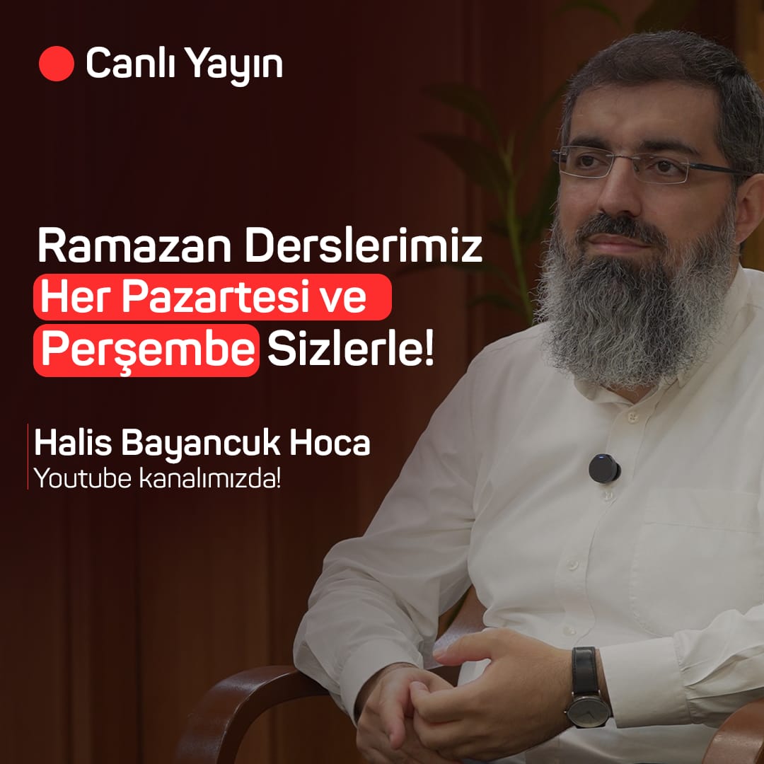 Kitâbu’r Rikâk derslerimiz, her hafta Pazartesi ve Perşembe günleri canlı yayınlarla devam etmektedir. Derslerimize, yatsı ezanını müteakip 45 dakika sonra YouTube kanalımızın "Canlı" sekmesinden ulaşabilirsiniz.