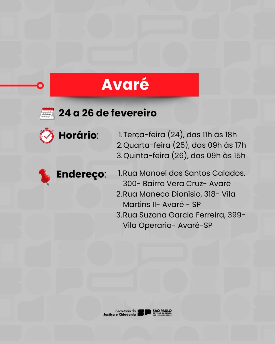 Secretaria da Justiça e Cidadania tweet media