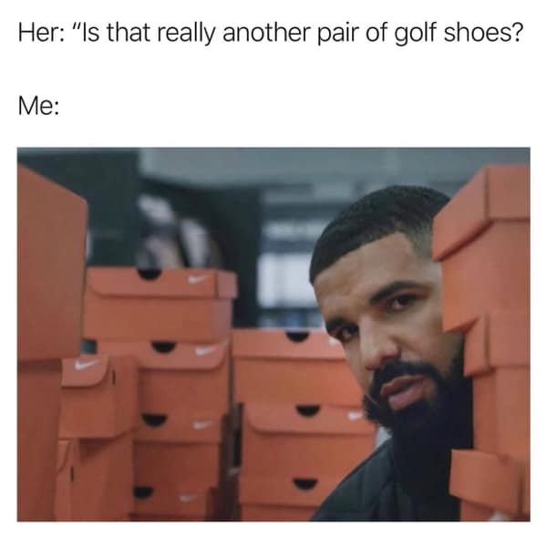 lostgolfballs's tweet image. These are for when I play better... I’m manifesting.😎

#golfer #golflife #golfhumor #jokes #meme