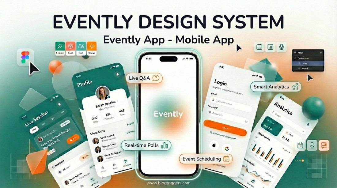 BlogTriggers's tweet photo. Day 4/60 🚀 – Evently

A premium real-time webinar mobile app UI focused on engagement &amp; analytics.

Figma file 👇
https://t.co/b4EYDWdN52

Designing systems, not just screens. 🔥
#Day4 #60DaysChallenge #Figma #BuildInPublic #MobileUIDesign https://t.co/kxqBxpCOTA