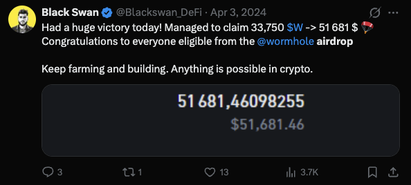 Blackswan_DeFi's tweet photo. I’ve been in crypto since 2021.

While most people disappeared in 2022, I stayed.

Between 2022 and 2025, I generated a mid-6-figure income purely from airdrops.

No luck.
No insider access.
Just strategy, consistency, and showing up every single day when others quit.

This cycle, I’m running it back. But this time, I’m doing it publicly.

Starting tomorrow, I’m launching a daily journal.
Every single day. No exceptions.

Full transparency.

• My daily airdrop farming moves
• My Polymarket positions and progression
• My complete portfolio allocation
• My macro view on the market
• The narratives I believe will dominate the next 3 to 6 months
• The overlooked opportunities most people are ignoring

The goal is simple. Build a high signal circle of disciplined operators
focused on one thing, winning the next two years.

If you’re serious about making this cycle count, this is where you want to be.

Two years, zero excuses 🫡

Day 1 drops tomorrow.