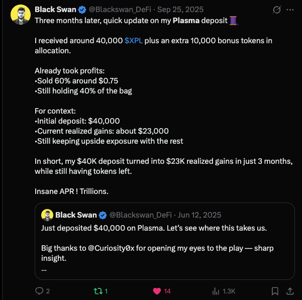 Blackswan_DeFi's tweet photo. I’ve been in crypto since 2021.

While most people disappeared in 2022, I stayed.

Between 2022 and 2025, I generated a mid-6-figure income purely from airdrops.

No luck.
No insider access.
Just strategy, consistency, and showing up every single day when others quit.

This cycle, I’m running it back. But this time, I’m doing it publicly.

Starting tomorrow, I’m launching a daily journal.
Every single day. No exceptions.

Full transparency.

• My daily airdrop farming moves
• My Polymarket positions and progression
• My complete portfolio allocation
• My macro view on the market
• The narratives I believe will dominate the next 3 to 6 months
• The overlooked opportunities most people are ignoring

The goal is simple. Build a high signal circle of disciplined operators
focused on one thing, winning the next two years.

If you’re serious about making this cycle count, this is where you want to be.

Two years, zero excuses 🫡

Day 1 drops tomorrow.