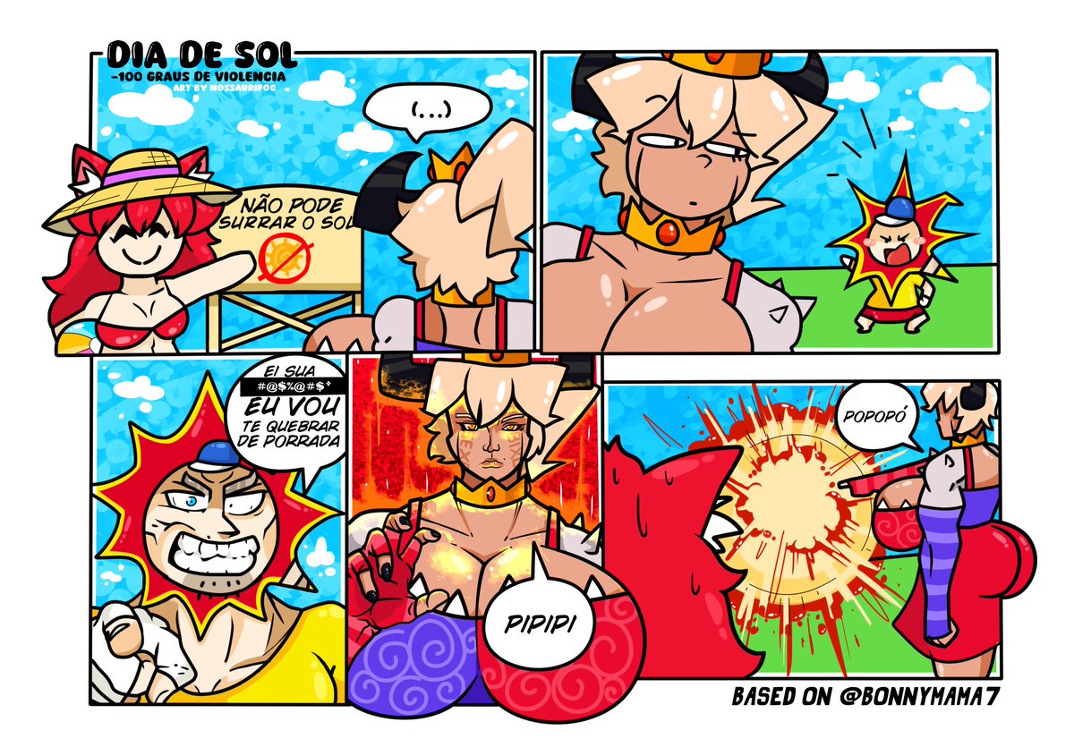 ✧Tirinha Boboca / SFW / TWO LIVES👑✨
Solzinho carequinha vs Mulher grande determinada
- Previsto pra Dublagem logo logo ( ... ) 
#two_live_artes #vtuberbr #rolalive #SFWillustration #TwoLives_OFC