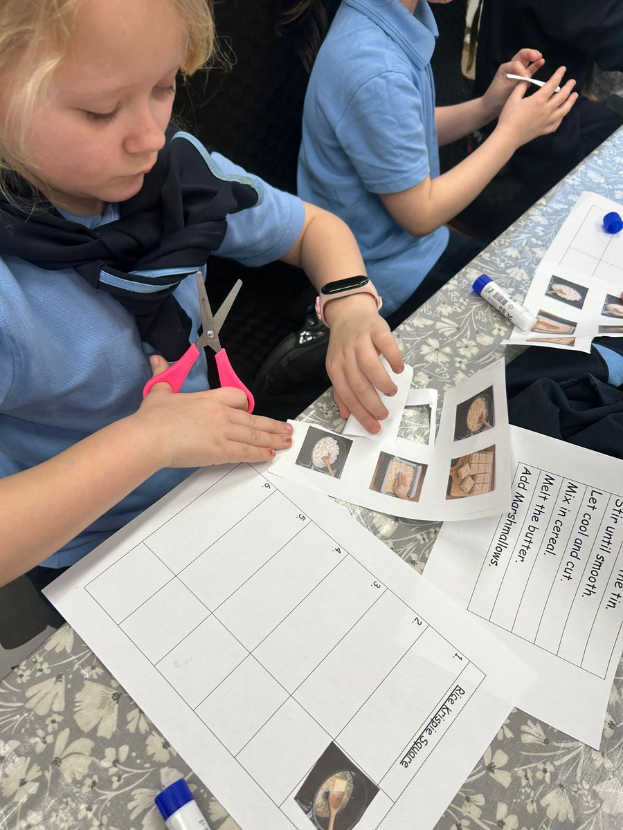 stmarysnsLK's tweet photo. 1st Class will be baking over the next few weeks in small groups. Our first group had great fun today making Rice Krispie Squares. They even got to sample them at the end! Our baking is linked to the Procedural Genre in Literacy 👨‍🍳 👩‍🍳 ✍️ 🔡 #RealLifeLearning #Integration https://t.co/VvOpyhQhho