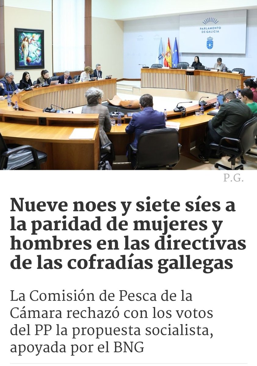 MulleresSalgada's tweet photo. Defenden a igualdade… sempre que non cambie nada #machismo  #ParlamentoDeGalicia https://t.co/MIC43JUsBi