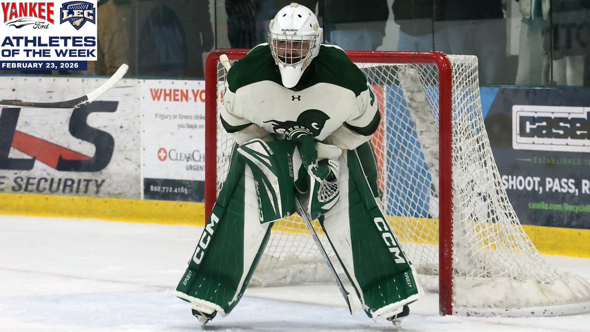 LittleEastConf's tweet photo. This week’s Yankee Ford LEC Men’s Ice Hockey Athletes of the Week are @NEC_Athletics Gunnar Sibley, @CastletonSports Josh Ward and @PSUPanthers Kim Hilmersson. #LEChky #d3hky #NCAAD3 @NCAADIII @USCHO @AHCAHockey @FloCollege @FloHockey
https://t.co/AzsvC8IzXv https://t.co/5vVAwSUJNc