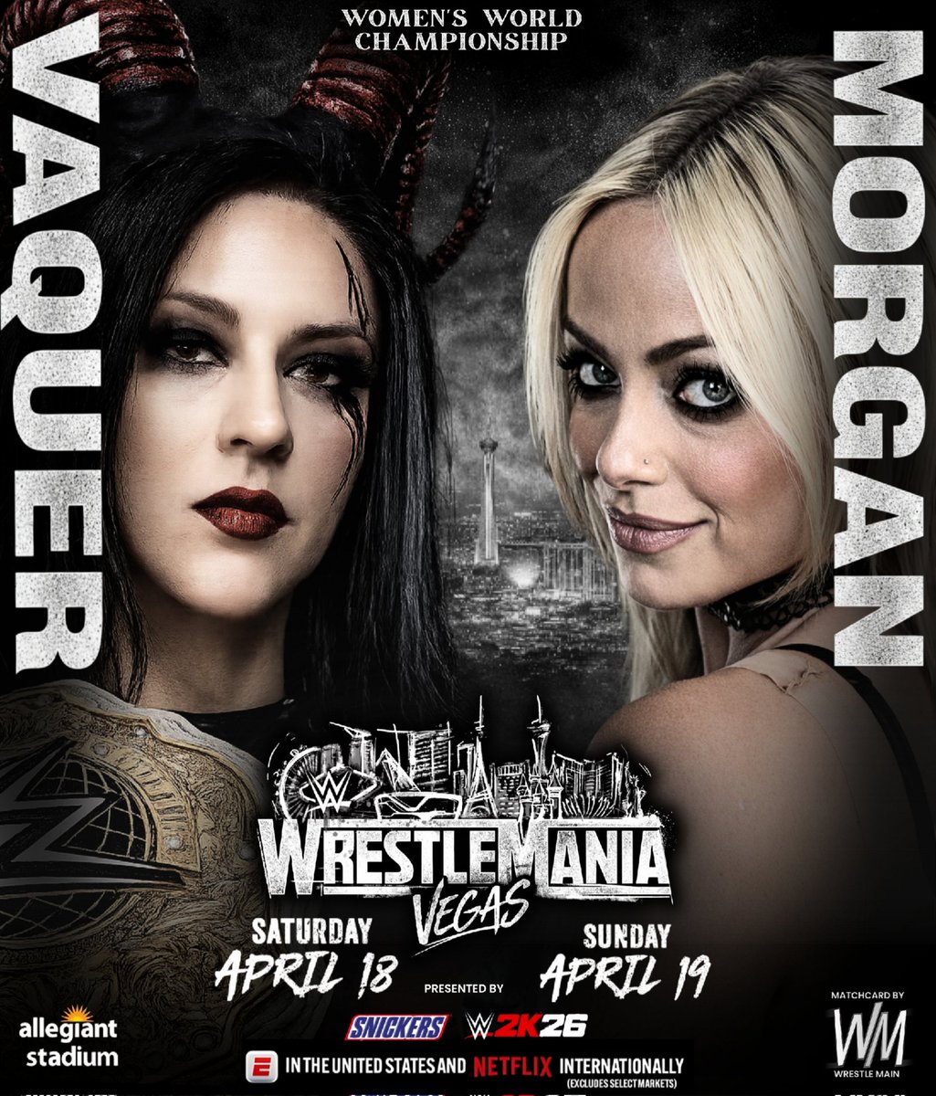 wrestle_x_main's tweet photo. Tonight?
Will @YaOnlyLivvOnce choose @Steph_Vaquer for Women's World Championship at #Wrestlemania 
.
(Follow for More)
.
#wwe #LivMorgan #StephanieVaquer #wrestling https://t.co/9qwdaBArMK