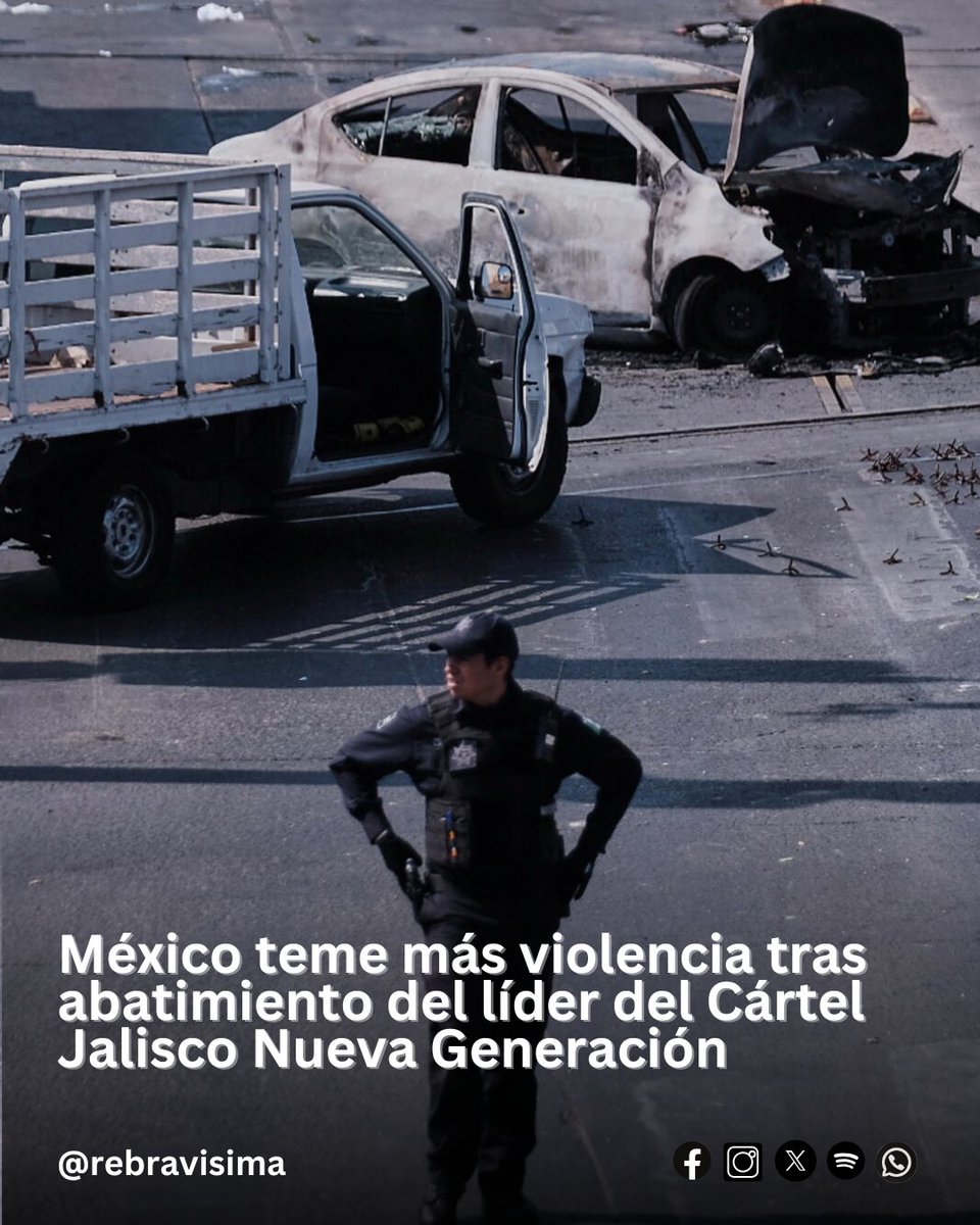 Analistas advierten que la fragmentación interna del grupo o la disputa por el liderazgo podrían generar nuevos episodios de violencia en el corto plazo

Info: rebravisima.substack.com/p/mexico-teme-…