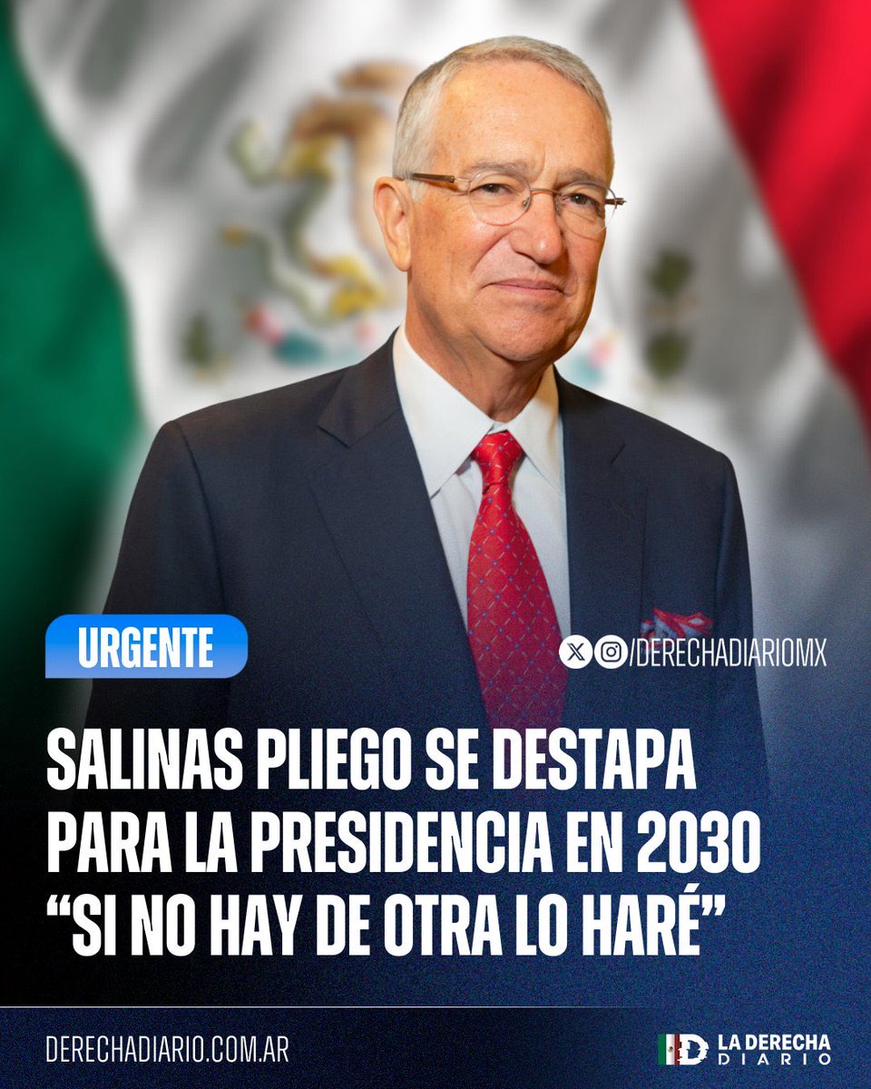 LA OPOSICIÓN FORMAL DE LOS PARTIDOS YA NO EXISTE, SOLO LES INTERESA LO QUE PUEDA ENGROSAR SUS BOLSILLOS…

COMO SOCIEDAD DEBEMOS DE APOYAR UN CAMBIO, SI APOYAR A QUÉ LLEGUE AL PODER A <a href="/RicardoBSalinas/">Don Ricardo Salinas Pliego</a> … ESTAMOS SEGUROS QUE NO NOS FALLARÁ. 

SI ESTÁS DE ACUERDO DA RT Y LIKE PARA