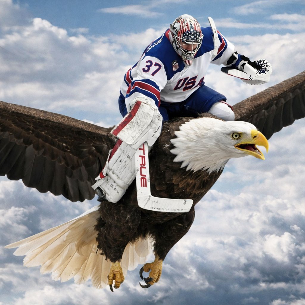 Danger173's tweet photo. @TeamUSA @usahockey #HelleYeah #GoldMedal https://t.co/B4LmmT8siC
