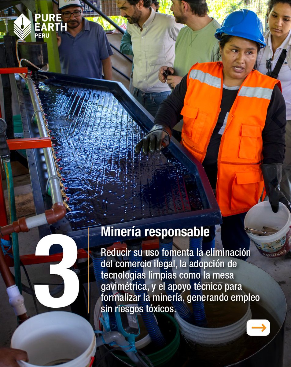 PureEarthPeru's tweet image. (1/4)▶️ En este Día Internacional del Compromiso por el Control del #Mercurio, recordemos que reducir su uso es una prioridad global debido a su impacto en la salud humana, el medio ambiente y la economía. 

#PureEarthPerú #PureEarth #PerúLibreDeMercurio #SaludAmbiental
