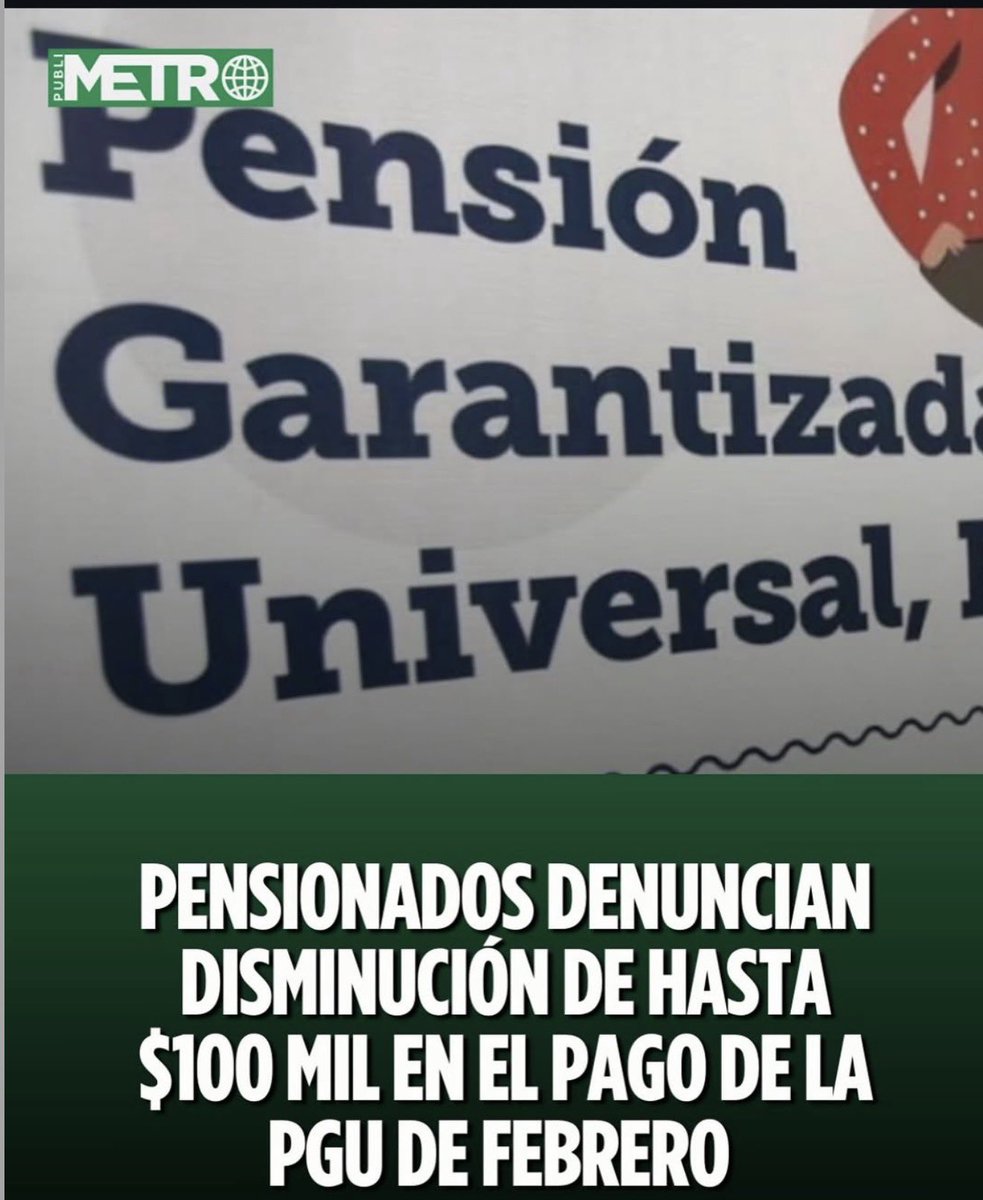 Los mismos q acusaban a Kast de querer bajar la PGU, dejaron a 75.000 pensionados con $100.000 menos en el pago de Febrero 2026.

“Quisimos hacer una reforma para aumentar las pensiones… Y NOS FUE MAL”

😂😂😂😂

Payaso inútiles no más