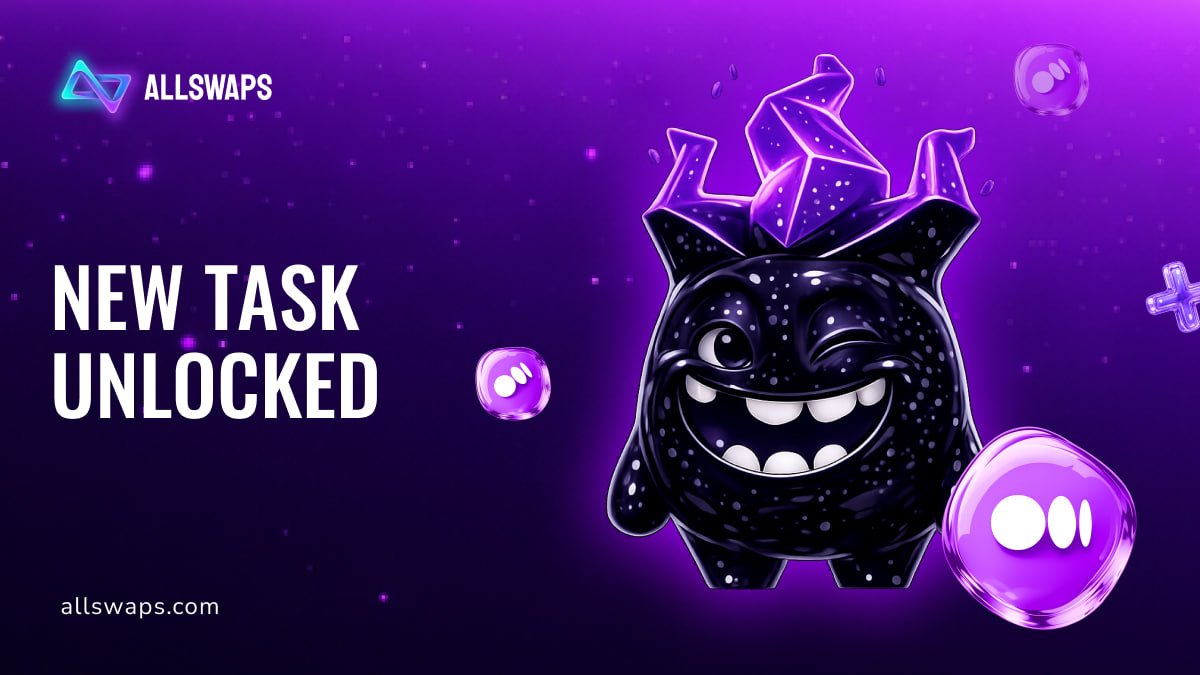 🚀 Task #5 is now live

The next task is related to Medium.

How to complete it?

1⃣ Go HERE:
medium.com/@allswaps
2⃣ Follow our Medium page
3⃣ Open any article and leave a meaningful comment

Make sure your comment is relevant to the article and does not contain spam. You can