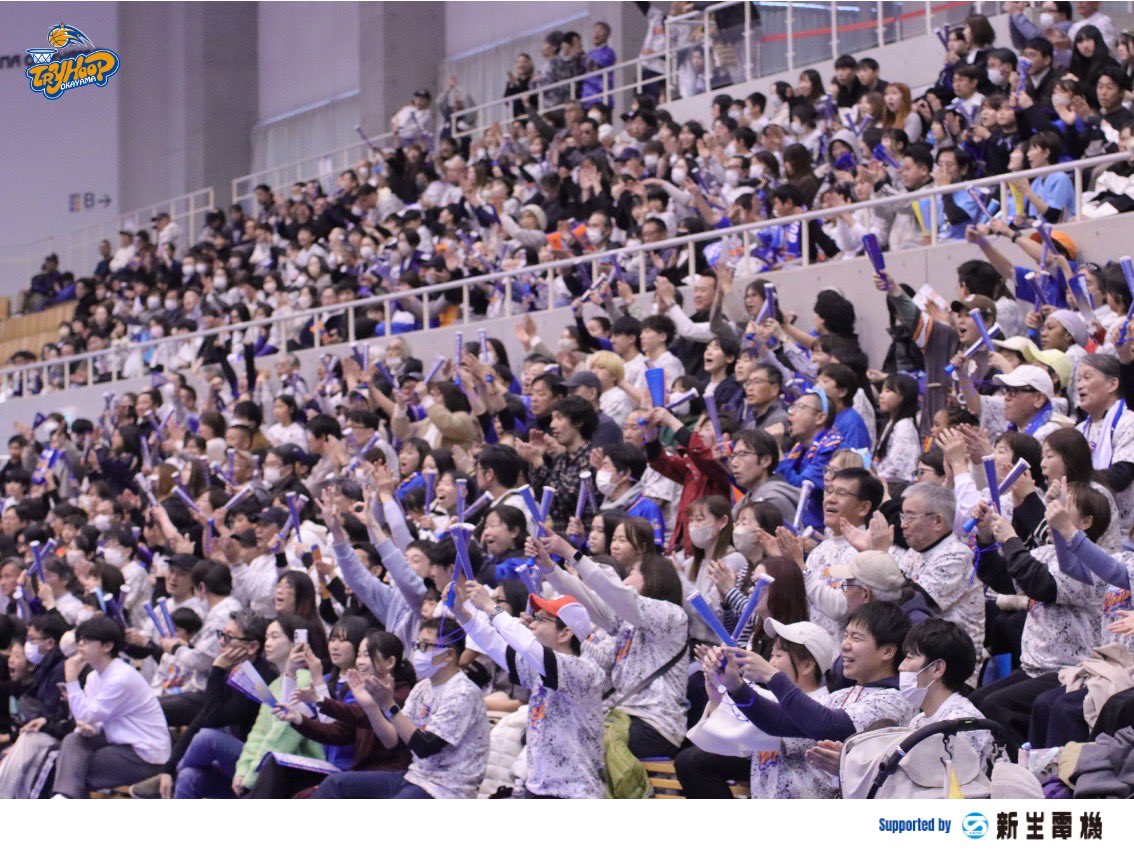 tryhoop_okayama's tweet photo. 2日間、たくさんのご来場をありがとうございました🌈会場での大きな力となる声援はチームに届きました📣
3連休となる最終日、皆さまと勝利を迎えることができ嬉しいです🫱🏻‍🫲🏼

明日からの学校やお仕事など、皆さまにエールとなる勝利を届けることができましたでしょうか？💌

チームはまず、プレイオフ進出に向けて1戦1戦を全力で挑みます。

明日から皆様にとっても良い日でありますように🌱
おやすみの方はおやすみなさい🌛

#トライフープ岡山 #UnitedInNewTRY