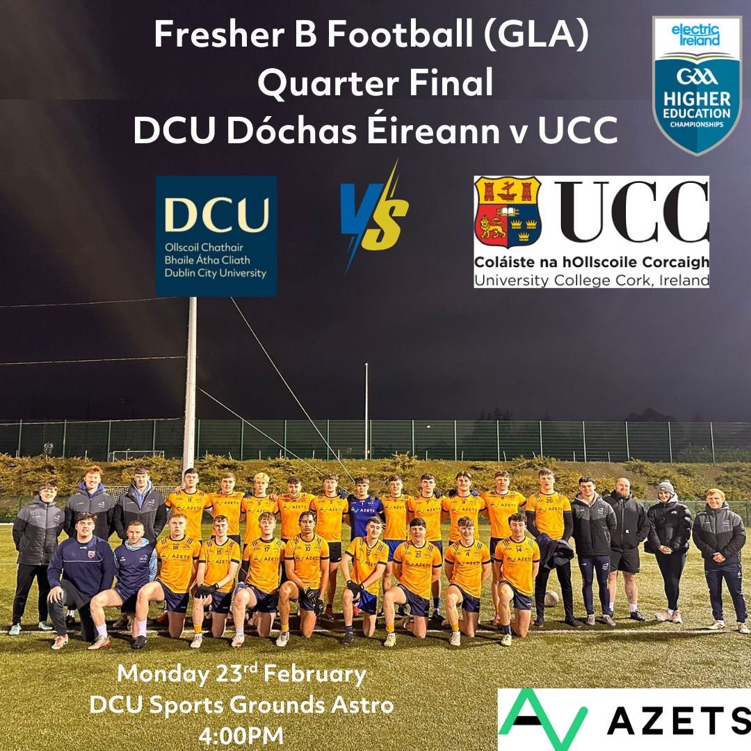 DCUDocEirGAA's tweet photo. Two Fresher knock out games down for decision this evening in Clare’s https://t.co/6c6aNnIYA3