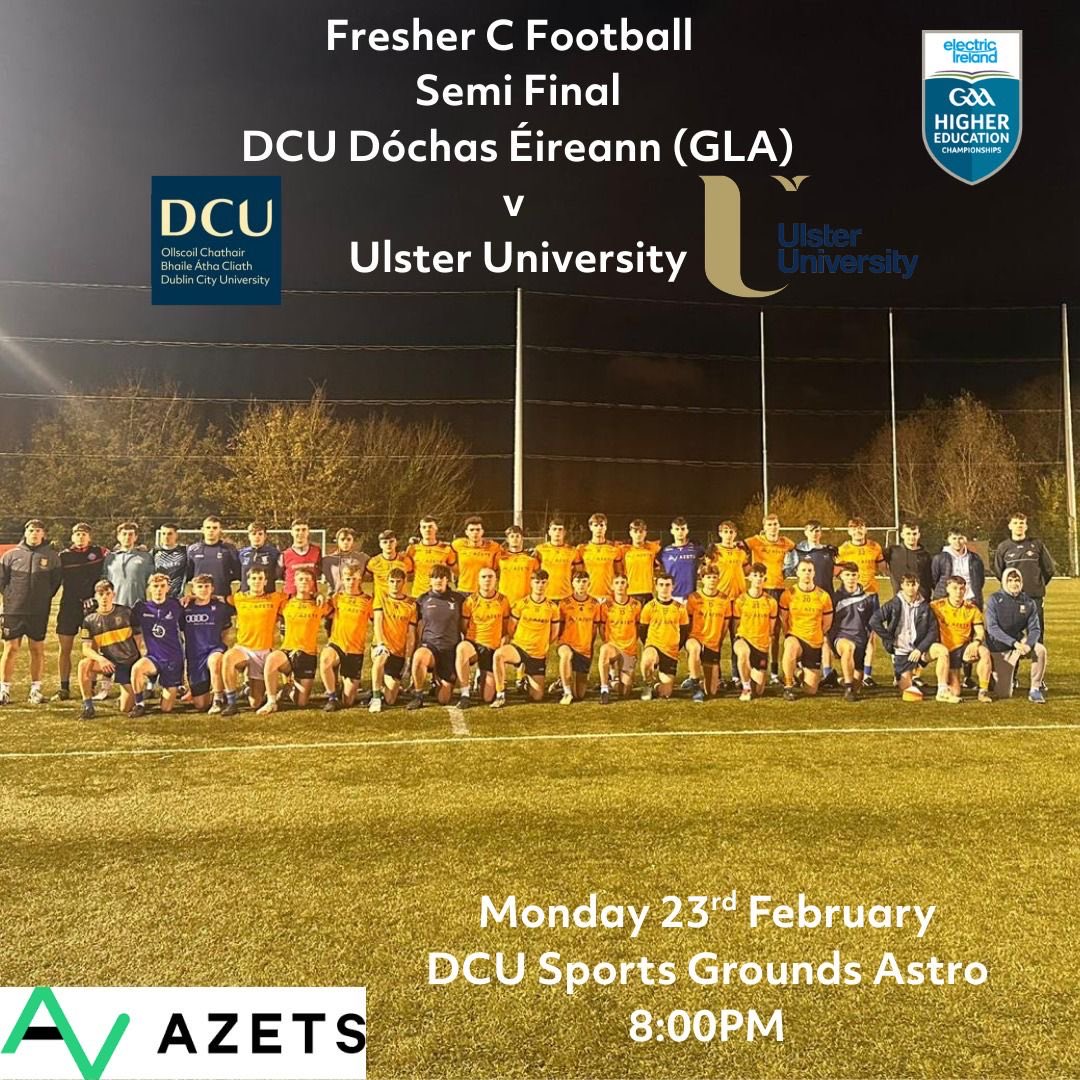 DCUDocEirGAA's tweet photo. Two Fresher knock out games down for decision this evening in Clare’s https://t.co/6c6aNnIYA3