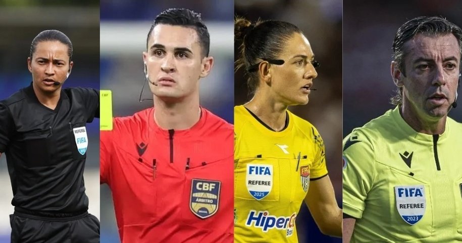 jotapecunha's tweet photo. 🚨🚨 Os árbitros que podem apitar as semifinais do paulistão são: Edna, Candançan, Daiane Muniz e Rafael Claus.

Quem você gostaria que apitasse o jogo do seu time? https://t.co/5mlu4dsxbw