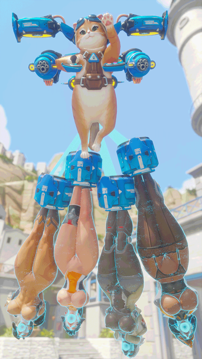 GhosToastArtist's tweet photo. Jetpack Cat (Kidnap Cat) got your covered from all these new overwatch female characters https://t.co/Fx9aHLsxHU