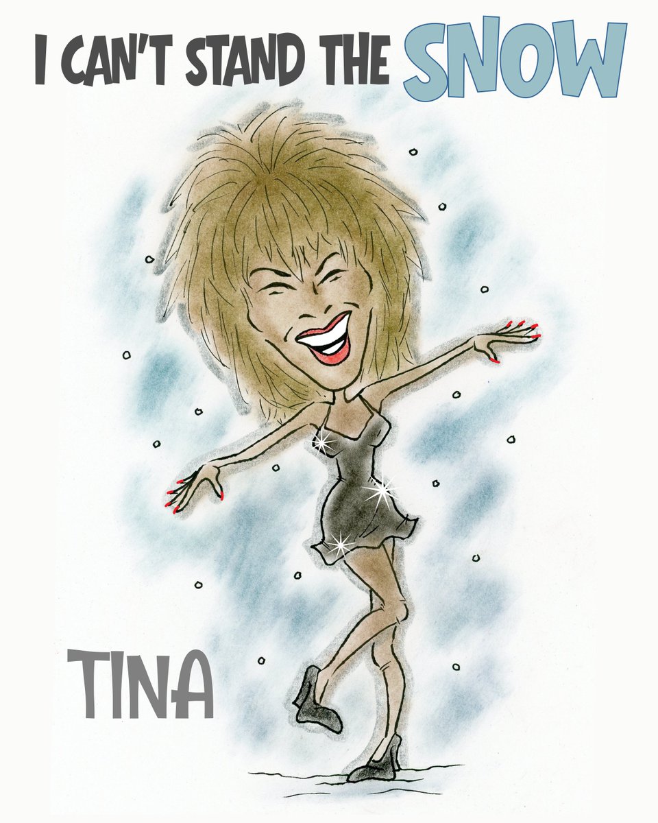 _scottclarke's tweet image. Here's a little SNOW DAY TINA TOON! 

#tinaturner #snowday #icantstandtherain #scottclarke