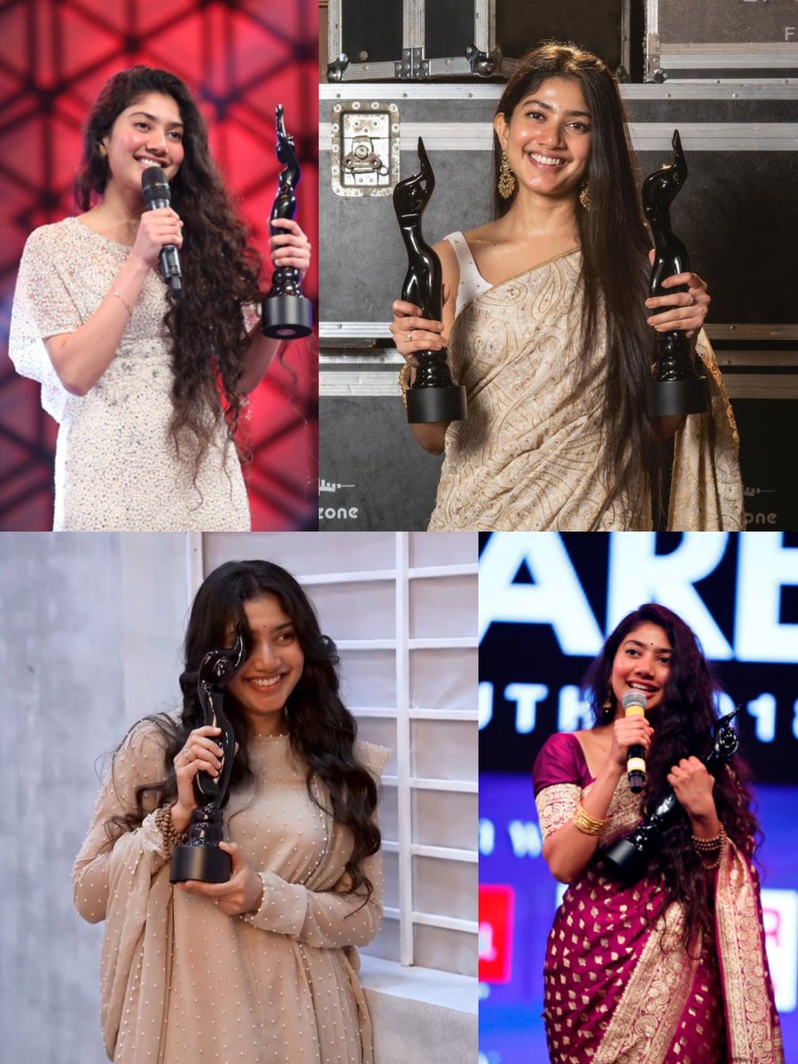 PallaviAlwayz's tweet image. Sai Pallavi and her Black Ladies ✨️

#Premam - Best Female Debut

#Fidaa - Best Actress

#LoveStory - Best Actress

#ShyamSinghaRoy - Critics Best Actress

#VirataParvam - Critics Best Actress

#Gargi - Best Actress

#Amaran - Best Actress 

@Sai_Pallavi92 | #SaiPallavi ❤️