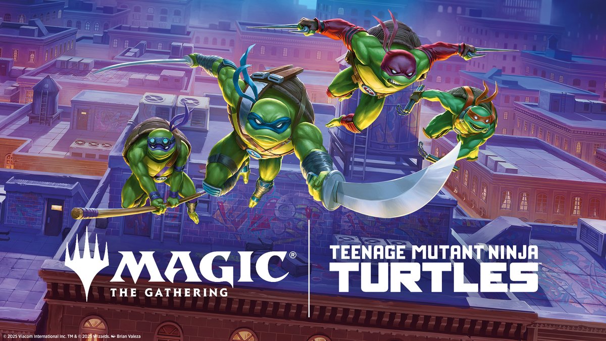 wizards_magicFR's tweet photo. Cowabunga, Cannes ! 🐢🔥
Les TMNT débarquent sur notre stand Magic: The Gathering au #FIJCannes !
📍 Stand L5.05
🗓️ Vendredi → Dimanche (après-midi)
🎉 Avant-premières, animations &amp; fun
🤝 Avec Go Retro Gaming
Fans des Tortues ou simples curieux ? Venez jouer avec nous ! 🎴✨ https://t.co/CniJ38nZNv