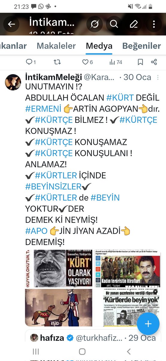 KaranliginKizi7's tweet photo. #KÜRT DİYE BİR #TOPLULUK YOK ! ASLA #OLMADI #OLMAYACAK DA !....
#KÜRTÇE DİYE BİR #DİL YOK ! ASLA #OLMADI #OLMAYACAK da !.... https://t.co/XYRprj2xnO