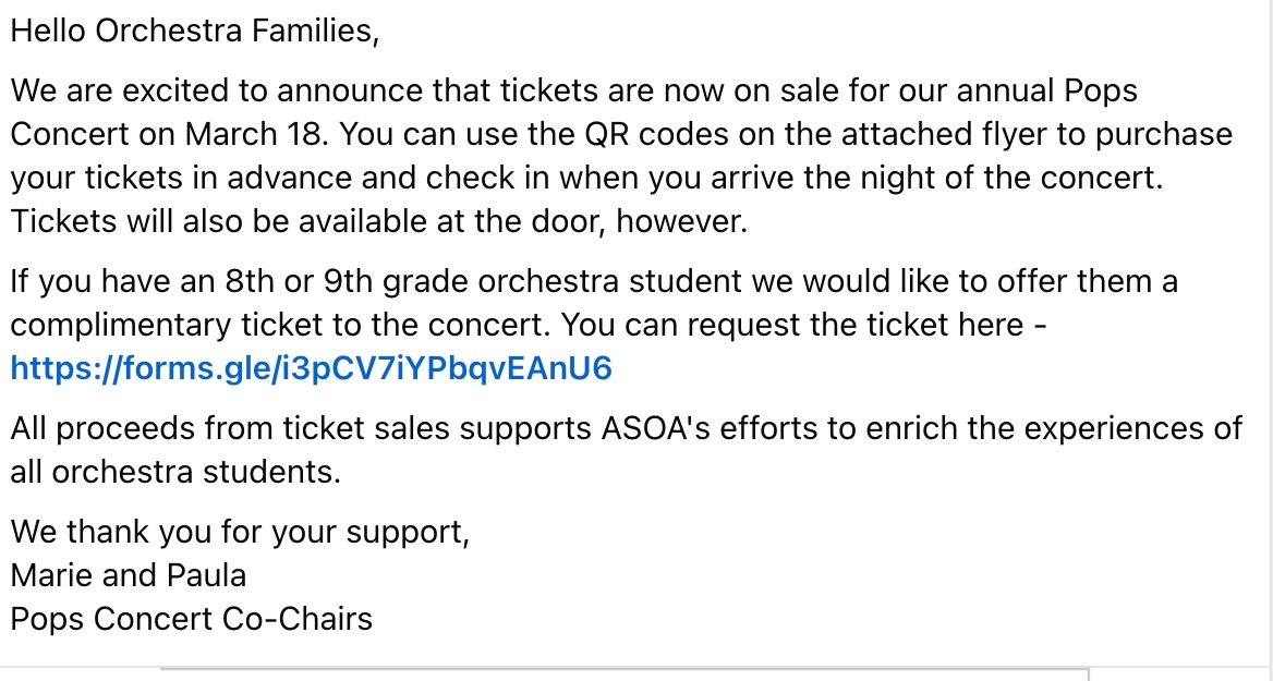 AHS Orchestras tweet media